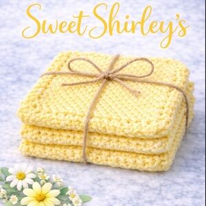 Bundle of 3 “Soft Sunshine” dish cloths